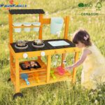 Montessori Children's Pretend Play Sets Personalized Kids Products Simulation Wooden Outdoor Garden Mini Kitchen Toys for Girls