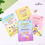 Cross-border Children's Groove Handwriting Practice Book French Edition Handwriting Practice Book 4 Sets Magic Handwriting Book