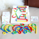 Early Learning Children's Creative Variety Shape Puzzle Toys Kindergarten Baby Puzzle Creative Mirror Strip Puzzle