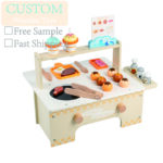 Children's Safety Education Wooden Cooking Rack Toy Set Adopts a New Type of Simulated Cooking Pre-school Toy