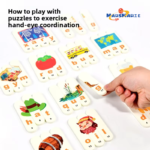 Wooden Ice Cream Stick Strip Word Building Blocks for Early Childhood Education Baby's Cognitive Animal English Development Toys