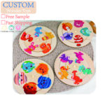 Unisex Large Animal Wooden Puzzle Toy Children Aged 2-7 Baby Pattern Cognitive Matching Rotating Puzzle