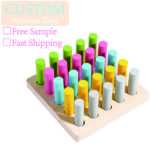 Montessori Children's Early Childhood Sensory Training Educational Toys Wooden Cylindrical Rod Training Blocks