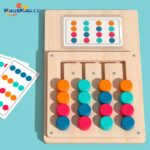 Four-Color Wooden Maze for Children's Early Education Thinking Logic Training & Intelligence Development Toys