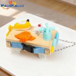 Montessori Hot Selling New Multifunctional Wooden Kids Toys Product Educational Games Busy Cube Toy Car for Kids Children Girls