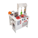 Realistic Wooden Corner Kitchen Stove Set with Sound & Light Water Spray Feature New Pretend Play Kitchen Toy Gift for Children