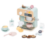 Unique Design Children's  Wooden Play Kitchen Set Safety and Environmental Protection Coffee Machine Educational Toys