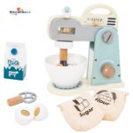 Children's Pretend Play Wooden Simulation Blender Small Appliance Toy for Simulated Kitchen Scene Gift for Toddlers