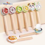 Hot Sale Children's Breathing and Lung Capacity Trainer Blow Ball Game Floating Ball Oral Exercise Educational Wooden Toy