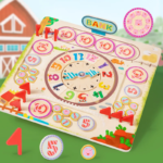 Tabletop Game for Kids with a Farm Theme for Math Addition and Subtraction Arithmetic Games Wooden Toys