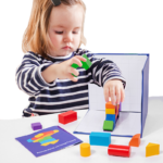 Wooden Space Building Blocks Three View Teaching AIDS Three Dimensional Projection Children's Thinking Training Toys