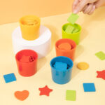 Enlightenment Early Education Cognition Shape Color Classification Cup Matching Cognitive Training Toys for Kids