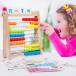 Wooden Abacus Stand for Primary School First Second Grade Early Education Teaching Aids for Addition Math Toys