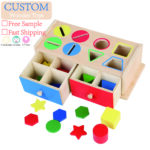 Montessori Coin Box Baby Educational Toy Fine Motor Skills Color Matching Shape Recognition Early Learning Intelligence