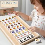 Kindergarten Montessori Thinking Training Toys Fun Push Game Graphics Categorization Children's Educational Wooden Toys