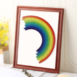 Parent-Child Interactive Hell Level Difficulty Wooden Puzzle Rainbow Wooden Irregular Children Intelligence Montessori Toys