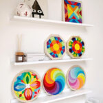 Children's rainbow Blocks Puzzle Board 6 Types Puzzle Wooden Toys Aesthetic Cognitive Variable Shape Fun Tangram Puzzle