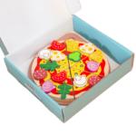 Kids Educational Simulated Fruit Vegetable Pizza Cutting Wooden Toys Unisex Wooden Kindergarten