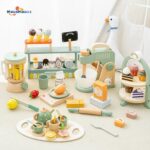 Kid's Role-playing Interactive Cone Ice Cream Vending Car Play House Early Education Simulation Ice Cream Toy Car Combination