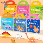 10 Types Puzzle Book Educational Toys for Children's Focus Development  Cartoon-Themed Intellectual Toy Books for Babies