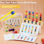Popular Five Test Tube Toys Fine Motor Training Teaching Aids 2-4 Years Early Education Color Cognition for Kids