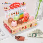Children's Early Education Simulation Play House Ice Cream Vending Station Kitchen Interactive Wooden Toys