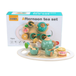 Children's Early Education Wooden Cognitive Small Toys Kitchen Toys Play Afternoon Tea Simulation Teapot Cup