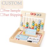 Professional Manufacture Kids Educational Learning Montessori Wooden Toys for Kids English and Math Learning Toys
