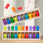 Parent-Child Interactive Memory and Logical Thinking Training Desktop Game Educational Toy for Children Fun Fish Matching Game