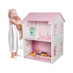 Children's Mini Simulation Furniture Princess House Double-sided Wooden Pretend Play Dollhouse