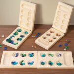 Mancala Wooden Gem Chess African Desktop Game for Educational Space Thinking Warehouse Return Toy