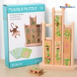Early Learning Wooden Tumbling Block Exercise Baby Logical Thinking Jigsaw Puzzle Board Blocks