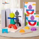 Hot Sale Creative Shadow Blocks Kids Thinking Training Spatial Imagination Blocks Funny 3D Projection Building Block