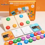 Children's Ten-Frame Array Math Toys Kindergarten Teaching Aids for Addition & Subtraction Enlighment Arithmetic Game