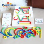 Children's Creative Variety Shape Puzzle Toys Kindergarten Baby Early Learning Puzzle Creative Mirror Strip Puzzle